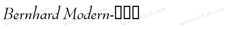 Bernhard Modern字体转换